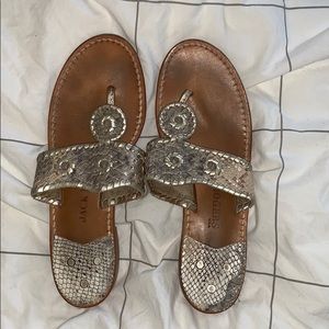 Jack Rogers snakeskin sandals